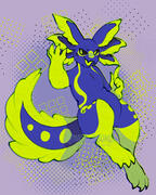 Chibi + minimal shading + simple bg